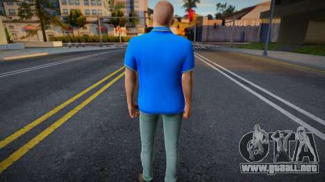 Un hombre con una camiseta azul para GTA San Andreas