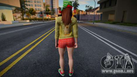 Chica con ropa de Año Nuevo para GTA San Andreas