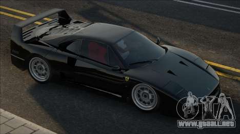 Ferrari F40 CCD Black para GTA San Andreas