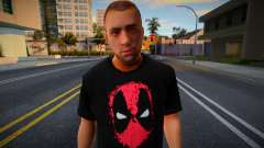 Un hombre con una camiseta de Deadpool para GTA San Andreas