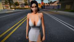 White Outfit girl para GTA San Andreas