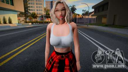 Linda rubia en atuendo casual para GTA San Andreas