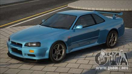 Nissan Skyline GTR-34 Blue para GTA San Andreas