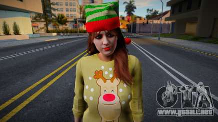 Chica con ropa de Año Nuevo para GTA San Andreas