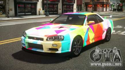 Nissan Skyline R34 L-Sport S5 para GTA 4