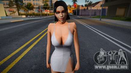 White Outfit girl para GTA San Andreas