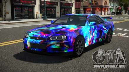 Nissan Skyline R34 L-Sport S2 para GTA 4