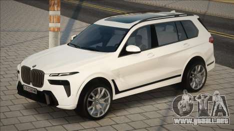 BMW X7 M60i 2023 White Ukr para GTA San Andreas