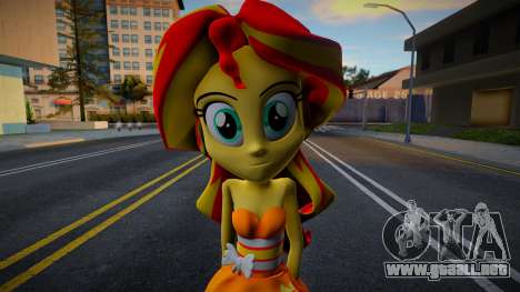 Sunset Shimmer Party Dress - MLP para GTA San Andreas