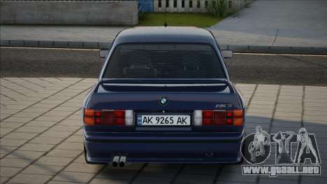 BMW M3 E30 UKR Plate para GTA San Andreas