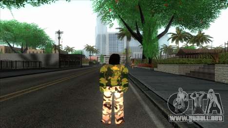 Camuflaje de chica militar para GTA San Andreas
