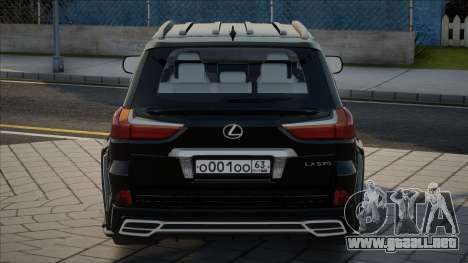 Lexus LX570 Black para GTA San Andreas