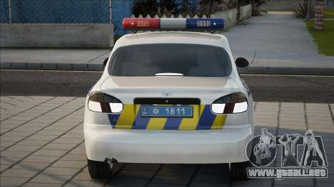 Daewoo Lanos Policía de Ucrania para GTA San Andreas