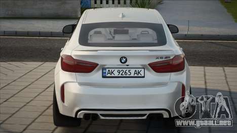 BMW X6M New Plate para GTA San Andreas