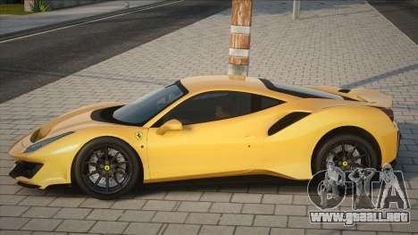 Ferrari 488 Pista [Yellow] para GTA San Andreas