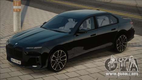 BMW 7-Series 2023 [Black] para GTA San Andreas