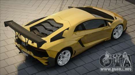Lamborghini Aventador Yellow para GTA San Andreas