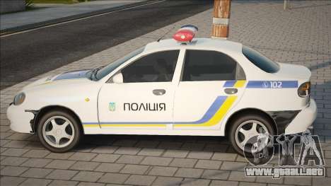 Daewoo Lanos Policía de Ucrania para GTA San Andreas