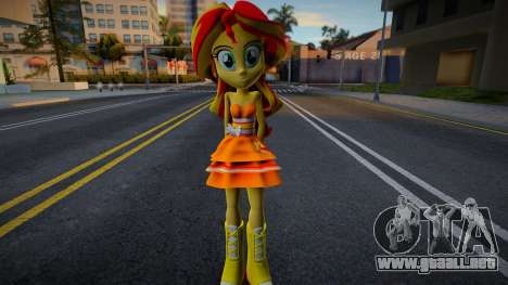 Sunset Shimmer Party Dress - MLP para GTA San Andreas