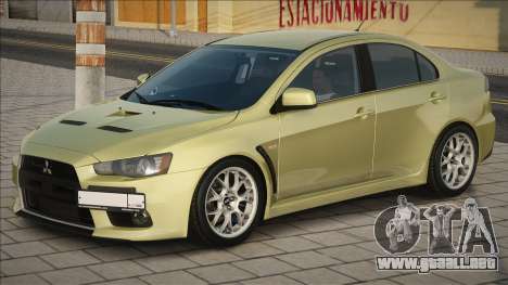 Mitsubishi Lancer X [Gold] para GTA San Andreas