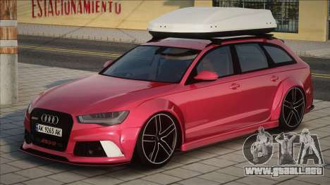 Audi RS6 Avant UKR Plate para GTA San Andreas