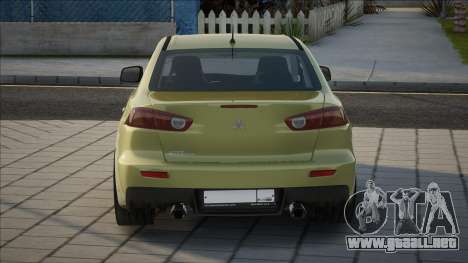 Mitsubishi Lancer X [Gold] para GTA San Andreas