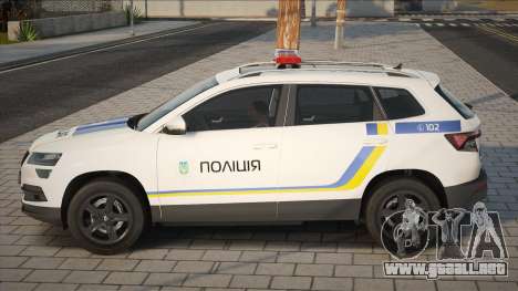 Skoda Karoq 2017 Policía de Ucrania para GTA San Andreas