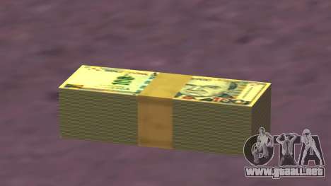 Fajo de billetes de 100 soles peruanos para GTA San Andreas