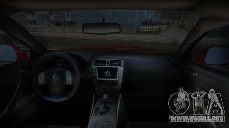 Lexus ISF [Bel] para GTA San Andreas