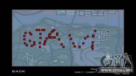 Número ilimitado de marcadores en el mapa para GTA San Andreas
