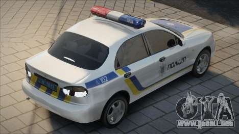 Daewoo Lanos Policía de Ucrania para GTA San Andreas