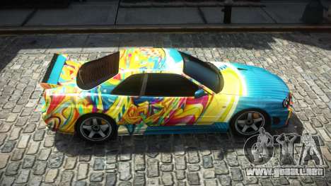 Nissan Skyline R34 E-Limited S6 para GTA 4