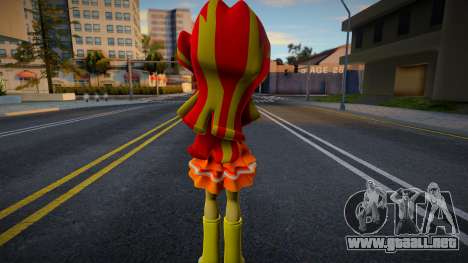 Sunset Shimmer Party Dress - MLP para GTA San Andreas