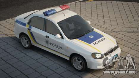 Daewoo Lanos Policía de Ucrania para GTA San Andreas