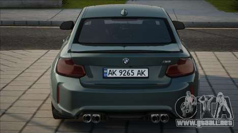 BMW M2 CS Ukr Plate para GTA San Andreas