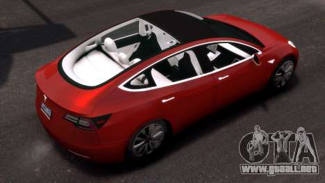 2018 Tesla Model 3 High Quality para GTA 4