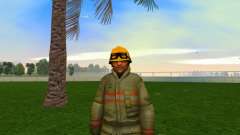 Fireman Upscaled Ped para GTA Vice City
