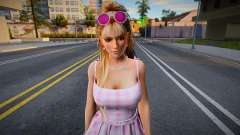 DOA Mila - Long Plaid Dress Barbie The Movie para GTA San Andreas