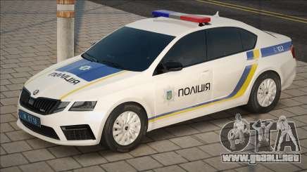 Skoda Oktavia VRS 2017 Policía de Ucrania para GTA San Andreas