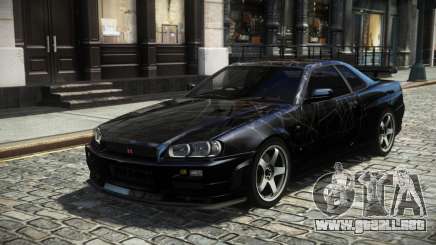 Nissan Skyline R34 E-Limited S12 para GTA 4