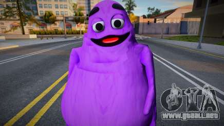 Grimace Shake del MC Donalds y juego de terror para GTA San Andreas