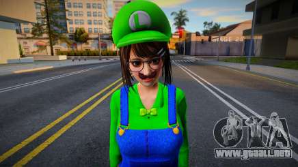 DOAXVV Tsukushi - Super Luigi Outfit v1 para GTA San Andreas