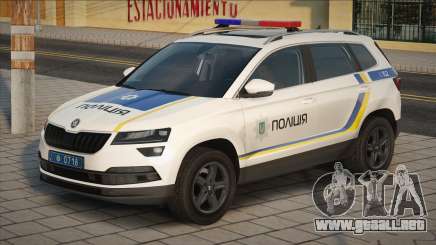 Skoda Karoq 2017 Policía de Ucrania para GTA San Andreas