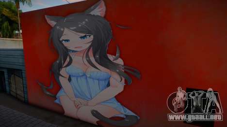 Anime Girl Wall Art pt. 4 para GTA San Andreas