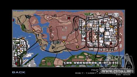 Mapa dibujado a mano para GTA San Andreas