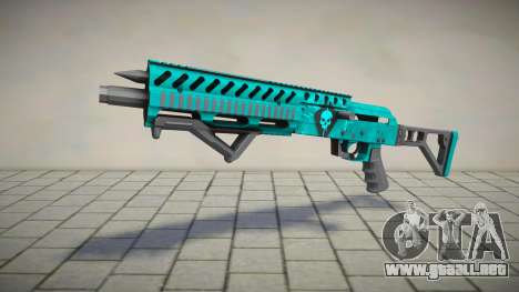 Green-Blue Chromegun para GTA San Andreas