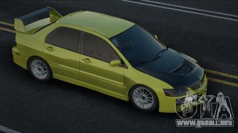 Mitsubishi Lancer EVO IX [Yellow] para GTA San Andreas