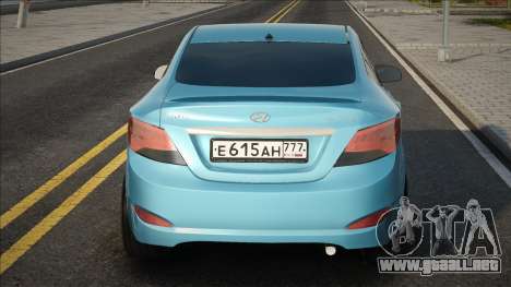 Hyundai Solaris [Blue] para GTA San Andreas