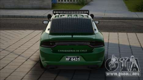 Dodge Charger De carabineros de chile [Con rejas para GTA San Andreas