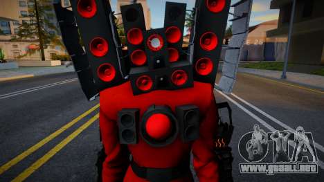 Titan Speakerman Mejorado Estatura Normal para GTA San Andreas